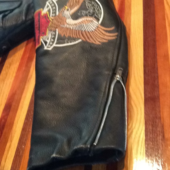 Men’s Harley Davidson Motorcycle Black Leather s48 - Picture 8 of 8